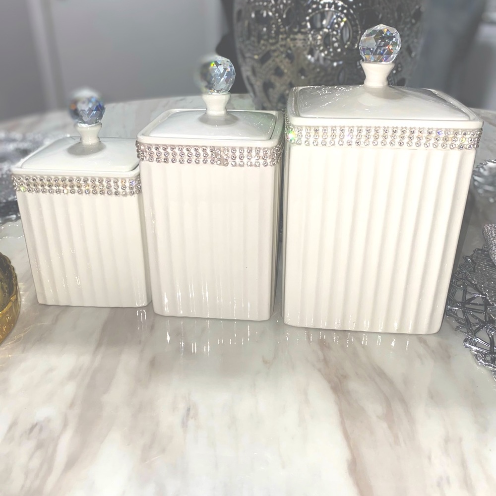 Set of 3 kitchen canisters